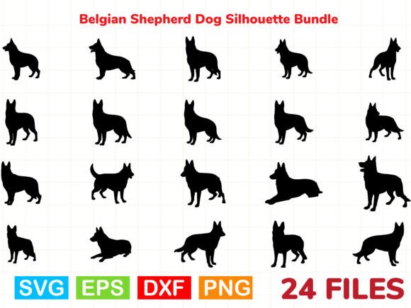 Belgian Shepherd Dog Silhouette Bundle Review