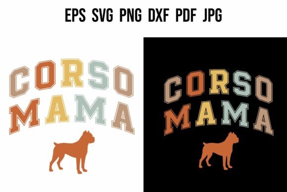 Corso Dog Mama Mother's Day Retro Design Review