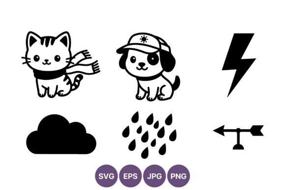 Cute Cat and Dog Weather Icons Review