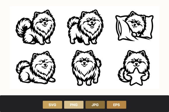 Cute Pomeranian Dog Cartoon Set Review