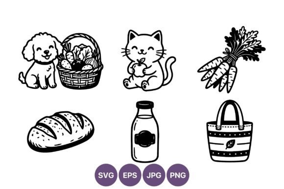 Happy Dog Cat Vector Art Review for Embroidery