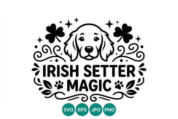 Irish Setter Dog Line Art Magic Vector Review