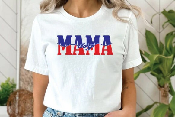 Patriotic Dog Mama 4th of July T-Shirt